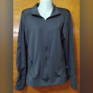 Champion Dk Purple Warm-Up Athletic Full Zip Jacket Sz M Fleece Sweatshirt